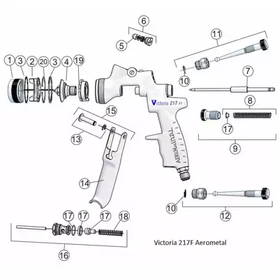 Pistolet lakierniczy Victoria 217 F Aerometal schemat.jpg